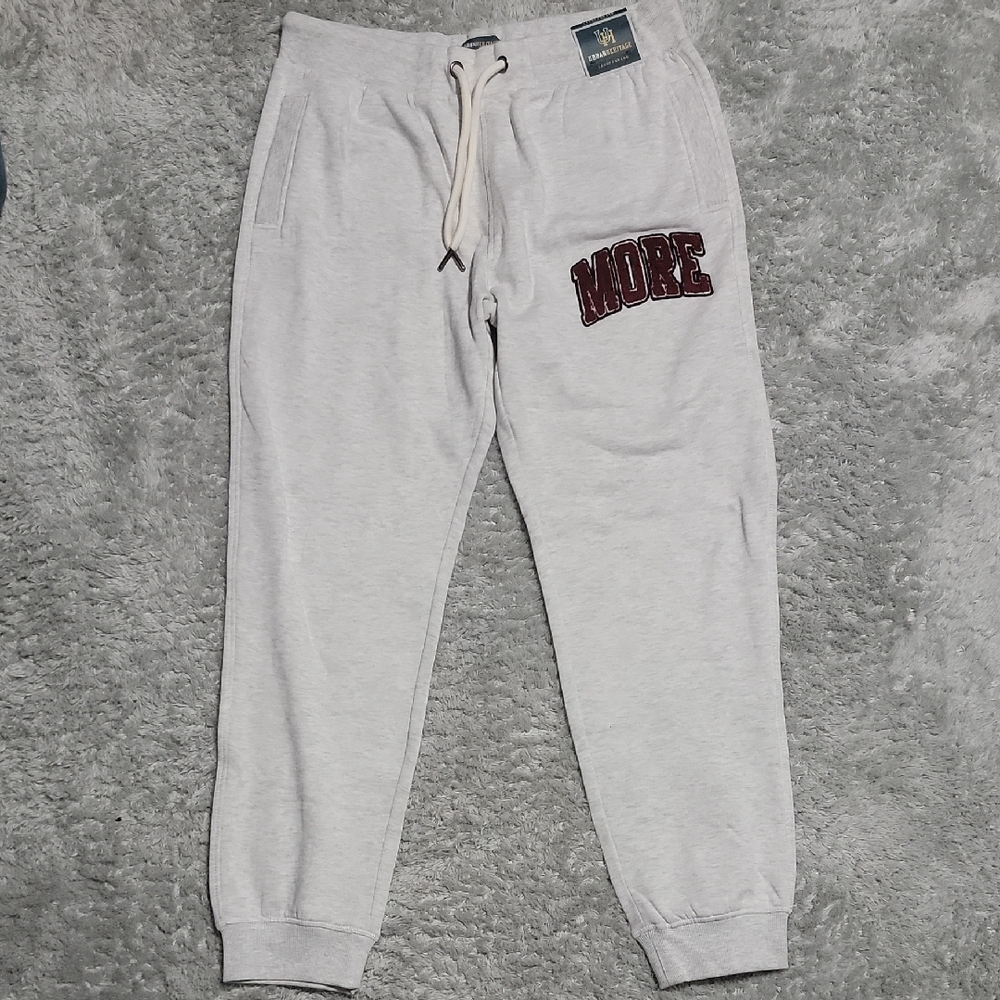 NWT Sweatpants with Embroidered Detail